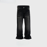 MIJKO Men's Vintage Pants MIJKO Men's Clothing Women's Washed Old Men's and Women's Jeans