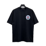 Ch hip-hop t shirts ch short-sleeved classic sanskrit horseshoe printingloosecasualpure cotton american heavy weight