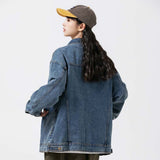 Unisex Jacket Autumn Vintage Denim Jacket