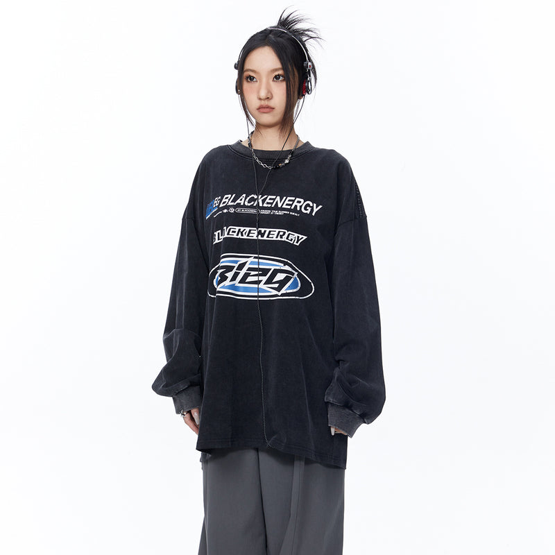 Unisex Hoodie Autumn Vintage Long T-shirt