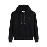 Ami aheoine hooded long sleeves couple hoodie loose heart fall and winter raglan sleeves patch embroidered sweatshirt