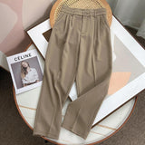 Women Sweatpants Summer Black Suit Pants Straight Harem Pants Pants