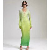Women Dresses Long Sleeve Party Dress (Ont0408)