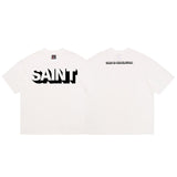 saint m t shirts s.m vintage high street casual crew neck pullover short sleeve tee