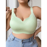 Full figure bra women's push-up lace