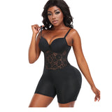 Shapewear Bodysuit Lace Suspender Tie