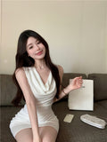 Women Dresses Vest Dress Summer Skirt Hip Skirt Short Skirt