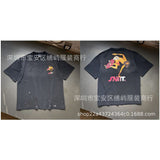 saint m t shirts s.m cartoon series graphic crewneck pullover short sleeve t-shirt
