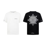 Ch hip-hop t shirts ch crow short-sleeved back snowflake cross short-sleeved t-shirt loosecasualpure cotton american heavy weight couple