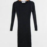 Women Dresses Autumn and Winter Hip Skirt Knitwear T-shirt Dress