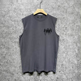 Amiri tank top chain letter printing