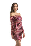 Women Evening Gown Autumn Winter Sexy Sequins Dress