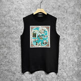 Amiri tank top water estate printing