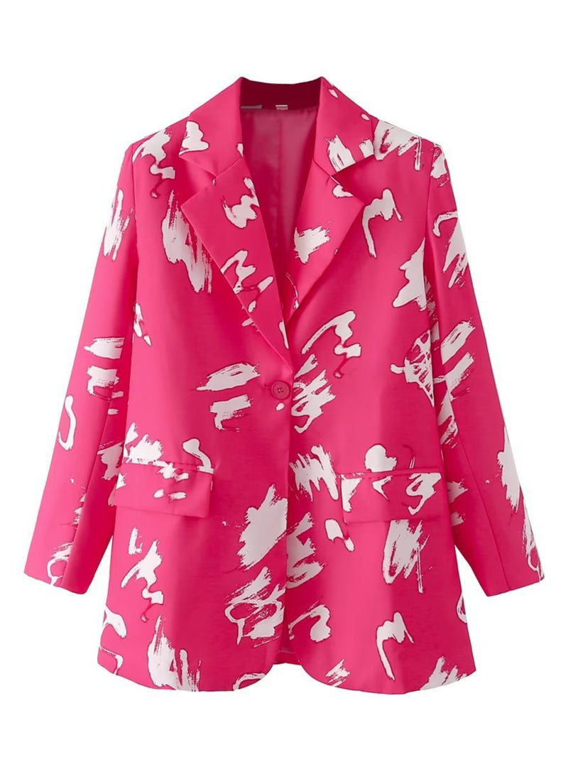 Women Suits Autumn and Winter Suit Collar Long Sleeve Suit Coat