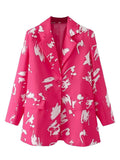 Women Suits Autumn and Winter Suit Collar Long Sleeve Suit Coat