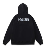 Vetements Hoodie Green Letters Printing plus Velvet Loose Sweater Hoodies