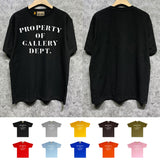 Gallery Dept T Shirt Retro Printed Loose Short-Sleeved Shirt