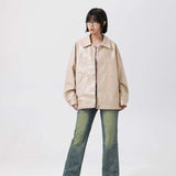 Unisex Jacket Autumn Leisure Leather Jacket