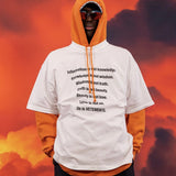Vetements T Shirts VTM Three-Dimensional Foam Letter Printing Slogan round Neck Short Sleeve T-shirt