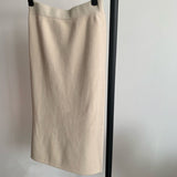 Women Knitted Skirt Slit Knitted Skirt