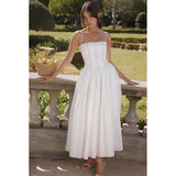 Women Dresses Sexy Slim-Fit Suspender Midi Dress