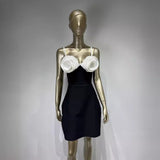 Women Dresses Bandage Dress Summer Sexy White Suspender Party Dress (Ont0408)