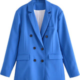 Women Suits Autumn Small Suit Loose Double-Breasted Suit Jacket