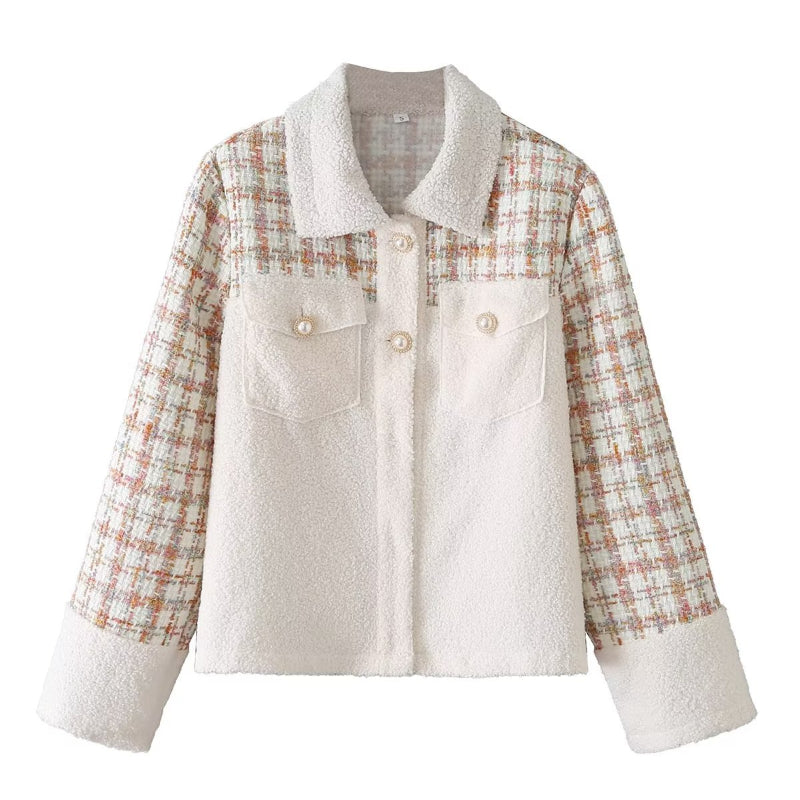Women Jacket Fall/Winter Imitation Lamb Wool Loose Top