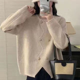 Women Knitwear Autumn and Winter Sweater Loose Knitted Cardigan