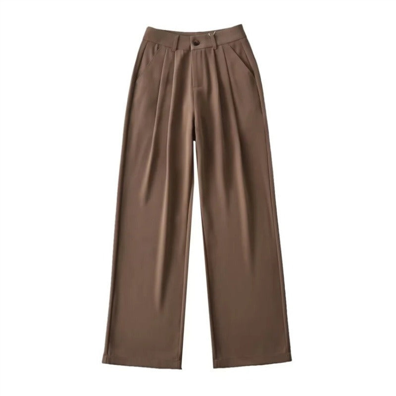 Women Sweatpants Straight Loose Black Trousers Casual Wide Leg Pants