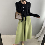 Women Knitted Skirt Fall Knitted Dress 8t2056