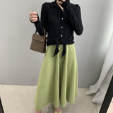Women Knitted Skirt Fall Knitted Dress 8t2056