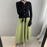 Women Knitted Skirt Fall Knitted Dress 8t2056