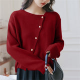 Women Knitwear Autumn Sweater Loose Knitted Cardigan