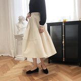 Women Skirt A- line Midi Skirt