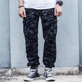 Men Sweatpants Tiger Pattern Camouflage Cargo Pants Male Tactical Ankle Banded Pants