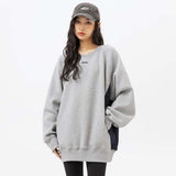 Unisex Hoodie Autumn Embroidery Stitching Sweater