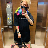 Vetements T Shirts VTM Hot Drilling Large Outline OS Version Men's and Women's Short-Sleeved T-shirt