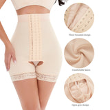 Large Size High Waist Three Rows Belly Contracting and Waist Slimming Butt-Lift Underwear