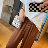 Women Sweatpants Summer Thin Breathable Casual Wide-Leg Pants Trousers