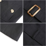 Women Trench Coat Long-Sleeved Lapel Coat