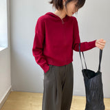 Women Cardigan Sweater Autumn Sweater Loose-Fitting Hoodie Long Sleeve Coat 8t8070