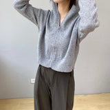 Women Cardigan Sweater Autumn Sweater Loose-Fitting Hoodie Long Sleeve Coat 8t8070