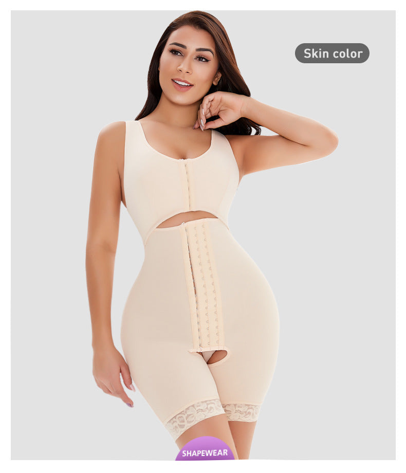 Large Size Two-Piece Adjustable High Waist Belly Contracting and Hip Lifting Pants