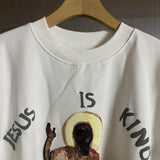 Jesus Is King Detroit Shirt Turtleneck Crew Neck Sweater Hip Hop Loose Sports Casual Jacket