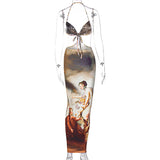 Women Dresses Summer Hollow-out Camisole Dress