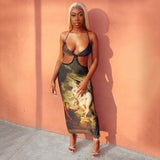 Women Dresses Summer Hollow-out Camisole Dress