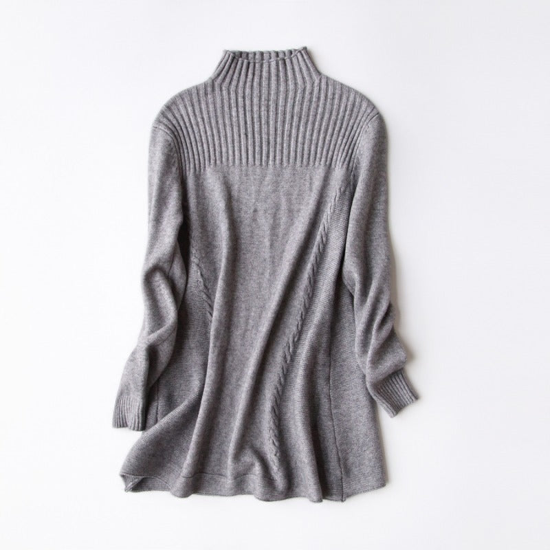 Women Winter Knitted Sweater Fall/Winter Sweater Dress 8t7768