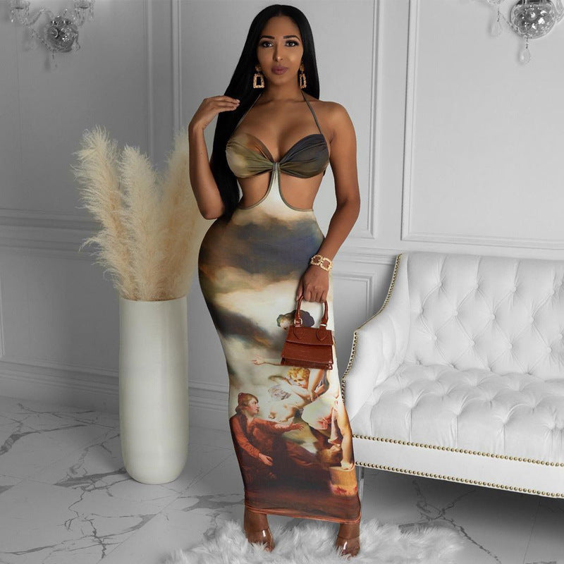 Women Dresses Summer Hollow-out Camisole Dress