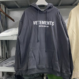 Vetements Hoodie VTM Autumn and Winter Loose Version Men and Women Couple Hooded Sweater